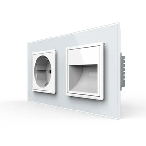 Livolo | Wit | SR+SR | Wandcontactdoos | Wandverlichting Livolo Nederland B.V.