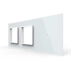 Livolo | Wit | SR+SR+1 | Glasplaat | Combinatie Livolo Nederland B.V.