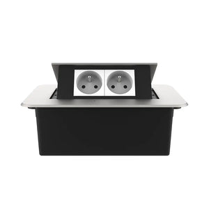 Livolo | Zilver | 2 | Pop-Up Stekkerdoos | Push | Inbouw | France | Stopcontacten - Wit Livolo Nederland B.V.