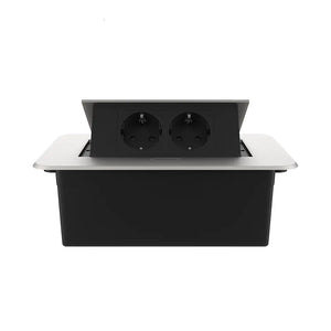 Livolo | Zilver | 2 | Pop-Up Stekkerdoos | Push | Inbouw | Stopcontacten - Zwart Livolo Nederland B.V.