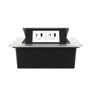 Livolo | Zilver | 2 | Pop-Up Stekkerdoos | Push | Inbouw | USB/USB-C + USB/USB-C - Wit Livolo Nederland B.V.