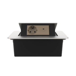 Livolo | Zilver | 2 | Pop-Up Stekkerdoos | Push | Inbouw | Stopcontact + USB-C - Goud Livolo Nederland B.V.