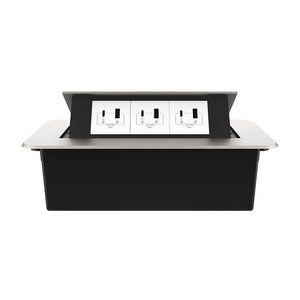 Livolo | Zilver | 3 | Pop-Up stekkerdoos | Push | Inbouw | USB & USB-C - Wit Livolo Nederland B.V.