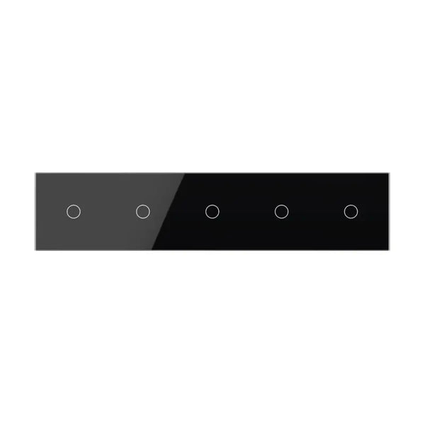 Livolo | Zwart | 1+1+1+1+1 | Aan/Uit | 12 of 24V DC | Schakelaar Livolo Nederland B.V.