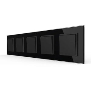 Livolo | Zwart | 1+1+1+1+1 | Aan/Uit | Wipschakelaar Livolo Nederland B.V.