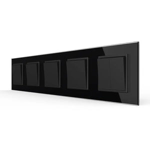 Livolo | Zwart | 1+1+1+1+2 | Aan/Uit | Wipschakelaar Livolo Nederland B.V.