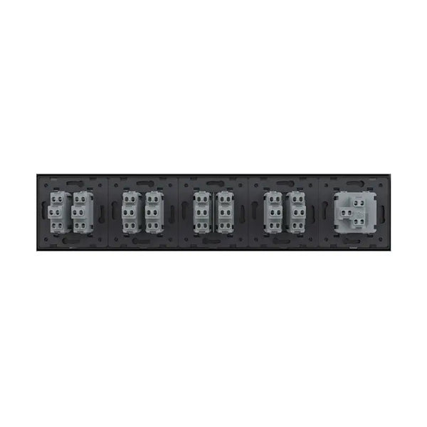 Livolo | Zwart | 1+2+2+2+2 | Aan/Uit | Wissel | Wipschakelaar Livolo Nederland B.V.