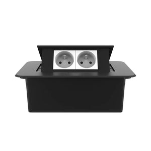 Livolo | Zwart | 2 | Pop-Up Stekkerdoos | Push | Inbouw | France | Stopcontacten - Wit Livolo Nederland B.V.