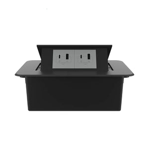 Livolo | Zwart | 2 | Pop-Up Stekkerdoos | Push | Inbouw | USB/USB-C + USB/USB-C - Grijs Livolo Nederland B.V.