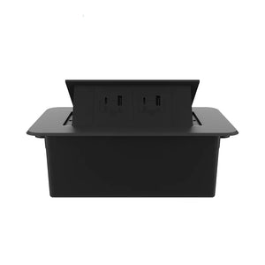 Livolo | Zwart | 2 | Pop-Up Stekkerdoos | Push | Inbouw | USB/USB-C + USB/USB-C - Zwart Livolo Nederland B.V.