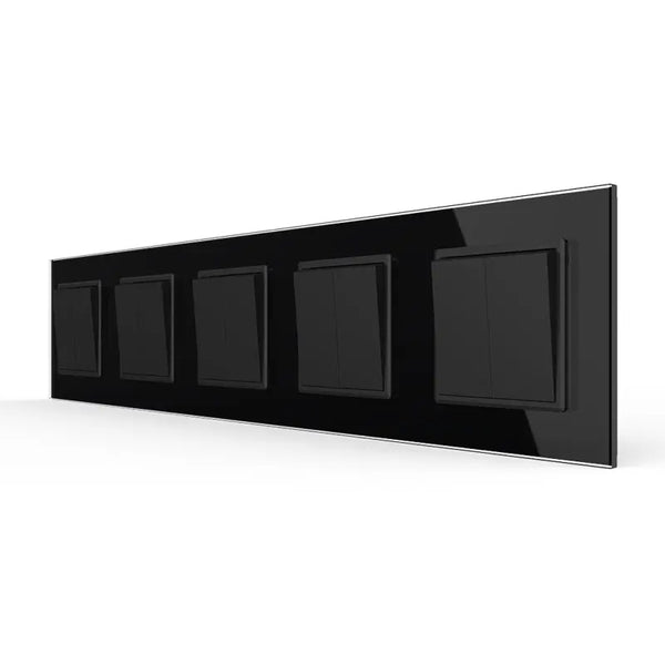 Livolo | Zwart | 2+2+2+2+2 | Aan/Uit | Wipschakelaar Livolo Nederland B.V.