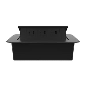 Livolo | Zwart | 3 | Pop-Up stekkerdoos | Push | Inbouw | USB & USB-C - Zwart Livolo Nederland B.V.