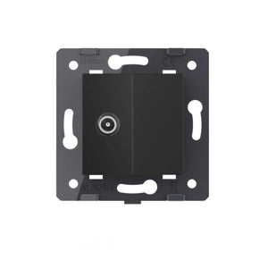 Livolo | Zwart | SR | TV - Male | Blindplaat Livolo Nederland B.V.