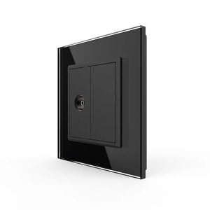 Livolo | Zwart | SR | TV | Blindplaat Livolo Nederland B.V.