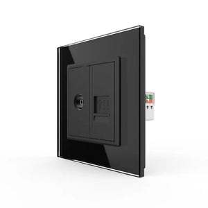 Livolo | Zwart | SR | TV | Netwerk Cat.6 Livolo Nederland B.V.