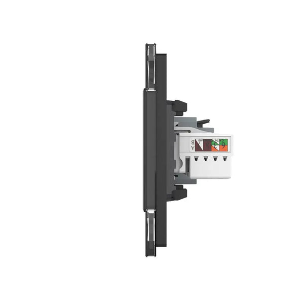 Livolo | Zwart | SR+SR | Wandcontactdoos | Netwerk | Netwerk Livolo Nederland B.V.