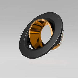 GU10 armatuur | Zwart - Goud | Kantelbaar en Richtbaar | Inbouwspot | Rond | ø 76mm Livolo Nederland B.V.