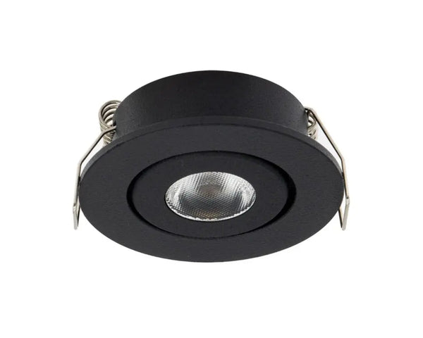 Mini Inbouwspot | Zwart | Kantelbaar en Richtbaar | IP44 | Rond | ø 45mm Livolo Nederland B.V.