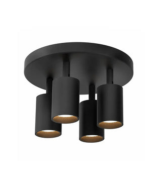 Plafondlamp | Zwart | 4 | LED spot | Rond | Verstelbaar Livolo Nederland B.V.