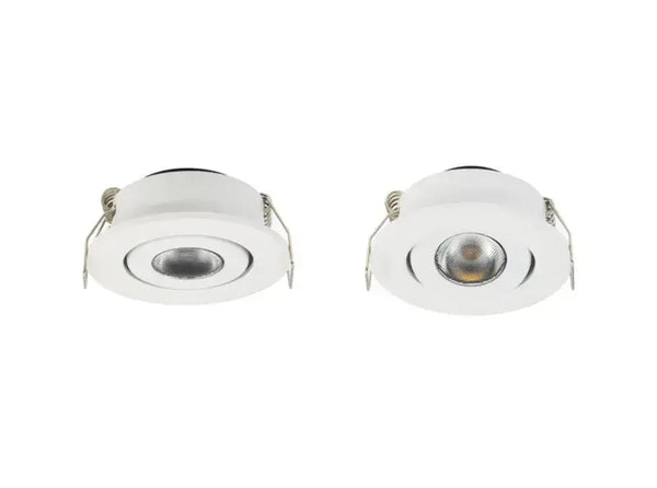 Mini Inbouwspot | Wit | Kantelbaar en Richtbaar | IP44 | Rond | ø 45mm Livolo Nederland B.V.