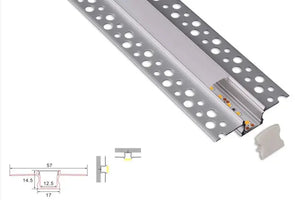 Stucprofiel | Inbouw | 4 Meter | Recht | Aluminium | 17 x 14.5 | COB ledstrip Livolo Nederland B.V.