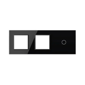 Zelf samenstellen | Zwart | Afdekraam | SR+SR+1 Livolo Nederland B.V.