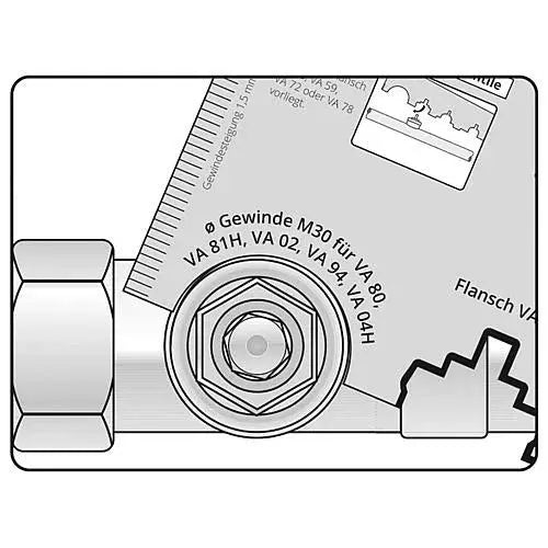 Zonemotor | Thermomotor | Actuator | 230Vac | NC contact | M30x1.5