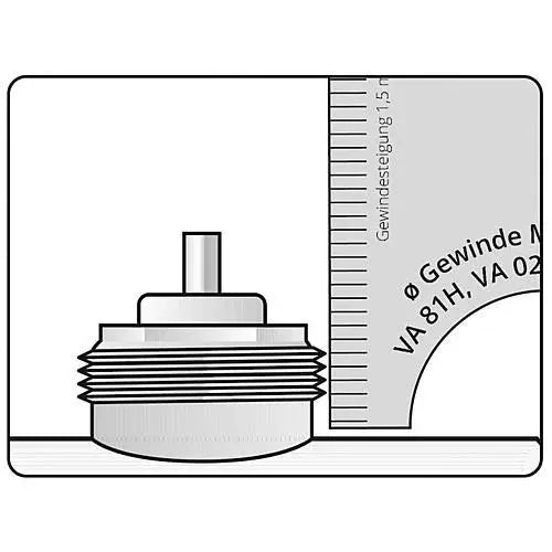 Zonemotor | Thermomotor | Actuator | 230Vac | NC contact | M30x1.5