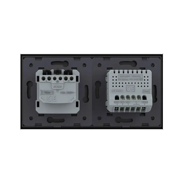 Livolo | Zwart | 2+SR | Aan/Uit | Slimme schakelaar met wandcontactdoos | Smart Home Livolo Nederland B.V.