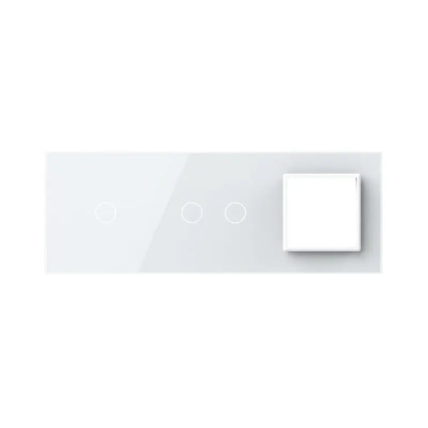 Livolo | Wit | 1+2+SR | Glasplaat | Combinatie Livolo Nederland B.V.