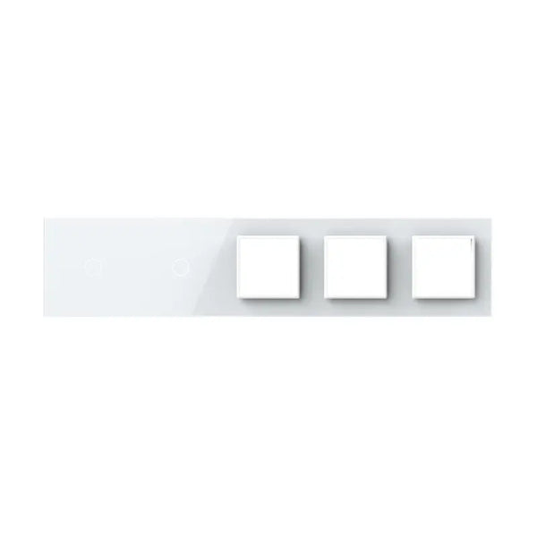 Livolo | Wit | 1+1+SR+SR+SR | Glasplaat | Combinatie Livolo Nederland B.V.