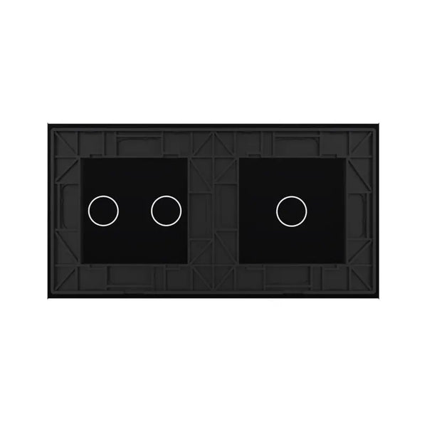 Livolo | Zwart | 2+1 | Glasplaat | Touchschakelaar Livolo Nederland B.V.