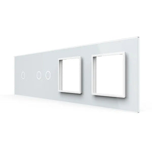 Livolo | Wit | 1+2+SR+SR | Glasplaat | Combinatie Livolo Nederland B.V.