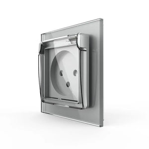 Livolo | Grijs | SR | Wandcontactdoos | Zonder randaarde | IP44 Livolo Nederland B.V.