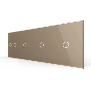 Livolo | Goud | 2+1+1+1 | Glasplaat | Touchschakelaar Livolo Nederland B.V.