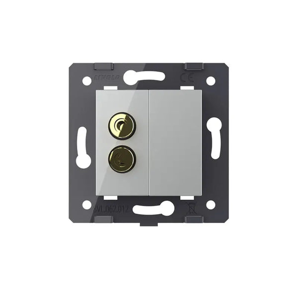 Livolo | Grijs | SR | Audio- Banaan stekker | Blindplaat Livolo Nederland B.V.