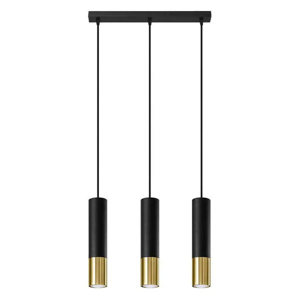 Hanglamp | 3 | Zwart met gouden buitenzijde | Luxe LED Livolo Nederland B.V.