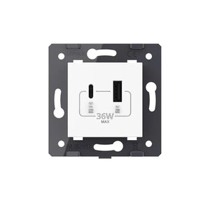 Livolo | Wit | SR | Module | USB + USB-C oplader Livolo Nederland B.V.