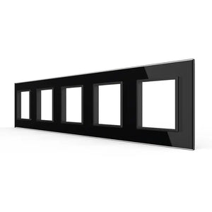 Livolo | Zwart | SR+SR+SR+SR+SR | Glasplaat Livolo Nederland B.V.