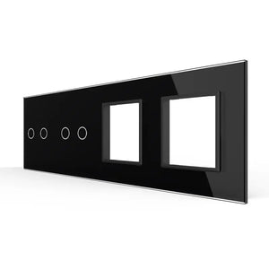 Livolo | Zwart | 2+2+SR+SR | Glasplaat | Combinatie Livolo Nederland B.V.