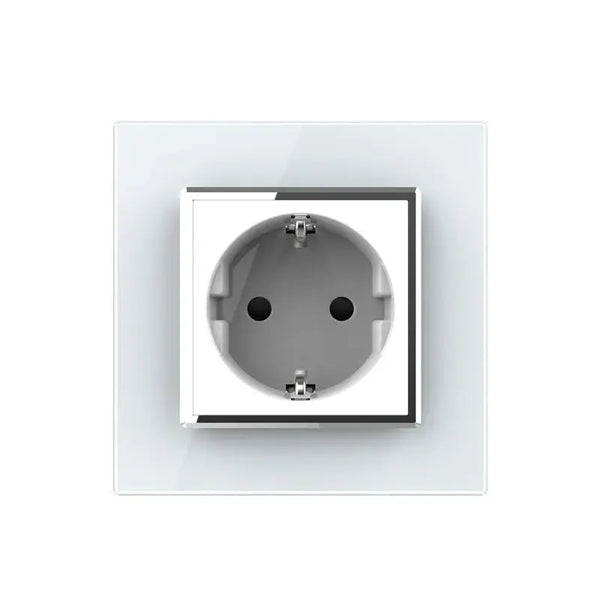 Livolo | Wit | SR | Wandcontactdoos | Chrome frame Livolo Nederland B.V.