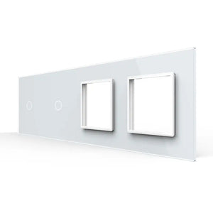 Livolo | Wit | 1+1+SR+SR | Glasplaat | Combinatie Livolo Nederland B.V.