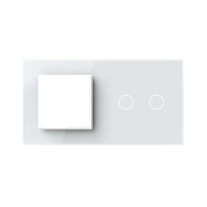 Livolo | Wit | SR+2 | Glasplaat | Combinatie Livolo Nederland B.V.