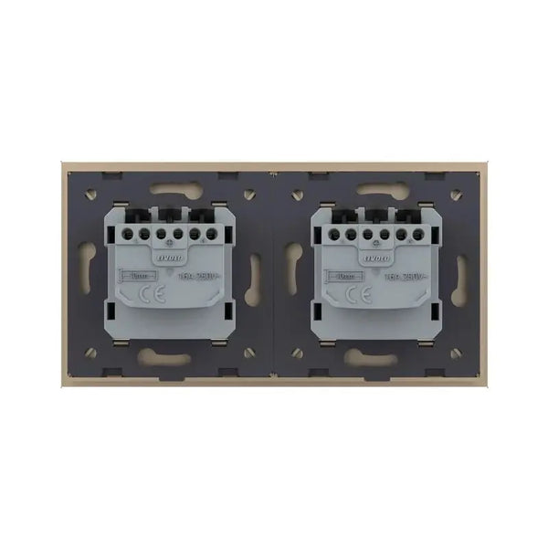 Livolo | Goud/Wit | SR+SR | Wandcontactdoos Livolo Nederland B.V.