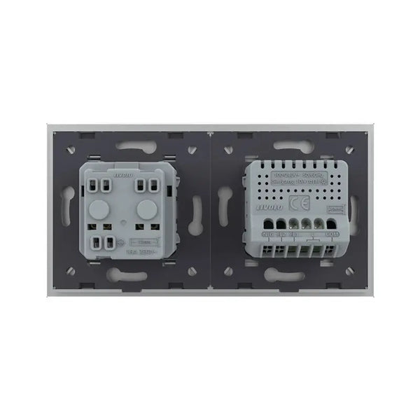 Livolo | Grijs | 1+SR | Aan/Uit | Slimme schakelaar met wandcontactdoos | Smart Home Livolo Nederland B.V.