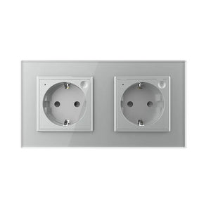 Livolo | Grijs | SR+SR | Wandcontactdoos | Smart Home Livolo Nederland B.V.