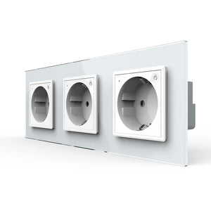 Livolo | Wit | SR+SR+SR | Wandcontactdoos | Smart Home Livolo Nederland B.V.