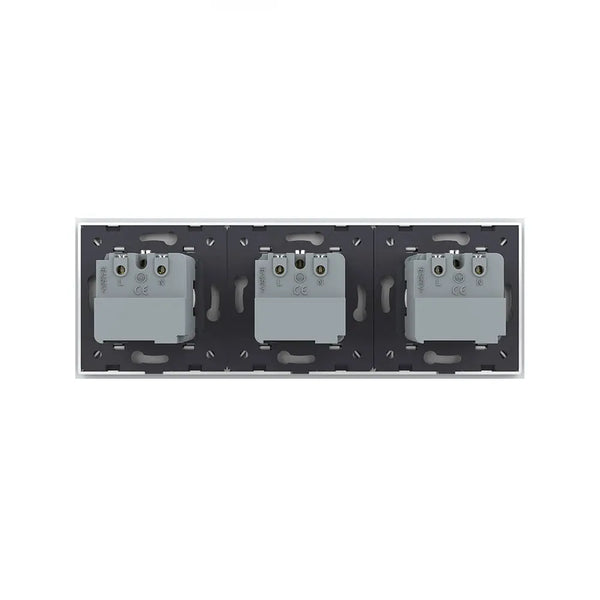 Livolo | Wit | SR+SR+SR | Wandcontactdoos | Smart Home Livolo Nederland B.V.