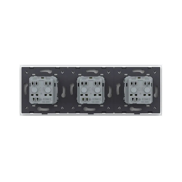 Livolo | Wit | SR+SR+SR | Wandcontactdoos | France Livolo Nederland B.V.