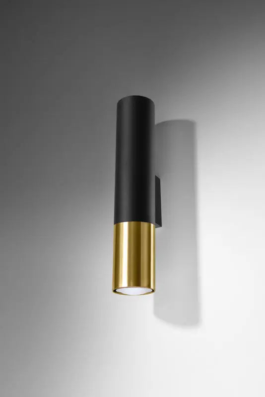 Wandlamp | Zwart met gouden buitenzijde | Onder en boven | Luxe LED Livolo Nederland B.V.